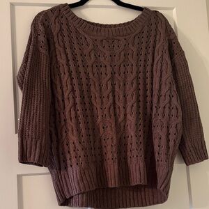 Maurices Women's Cable Knit Sweater - Brown